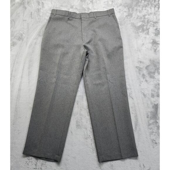 Vintage Levi's Pants Mens W40 L30 Gray Dacron Polyester Action Slacks Office - Picture 1 of 10